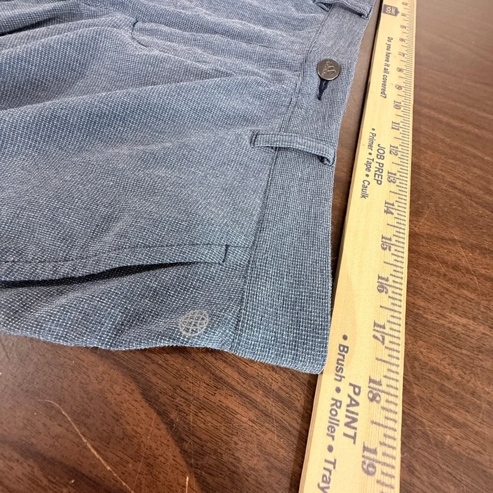 (Lot of 2) Adidas Golf Shorts Mens 34 Pre-Owned Grey/Blue Textured Performance